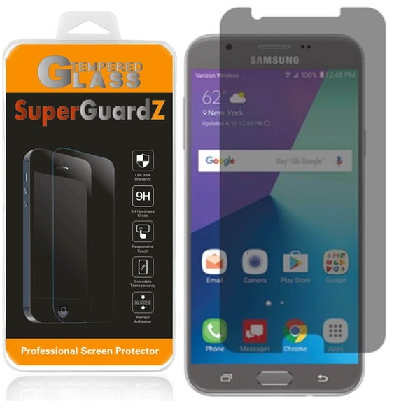 For Samsung Galaxy J7 Prime - SuperGuardZ Privacy Anti-Spy Tempered Glass Screen Protector, 9H, Anti-Scratch, Anti-Bubble, Anti-Fingerprint