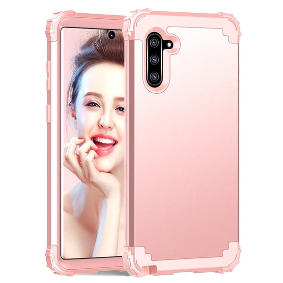 For Samsung Galaxy Note 10 Case, Dual Layer Slim Heavy Duty Hybrid Rugged Shockproof Anti-Scratch Protective Back Phone Cover