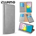 thumbnail image 1 of For Samsung Galaxy Note 10 Luxury Gentleman 2nd Generation Detachable Magnetic Flip Leather Wallet Case W Trio Card Slots - Grey, 1 of 8