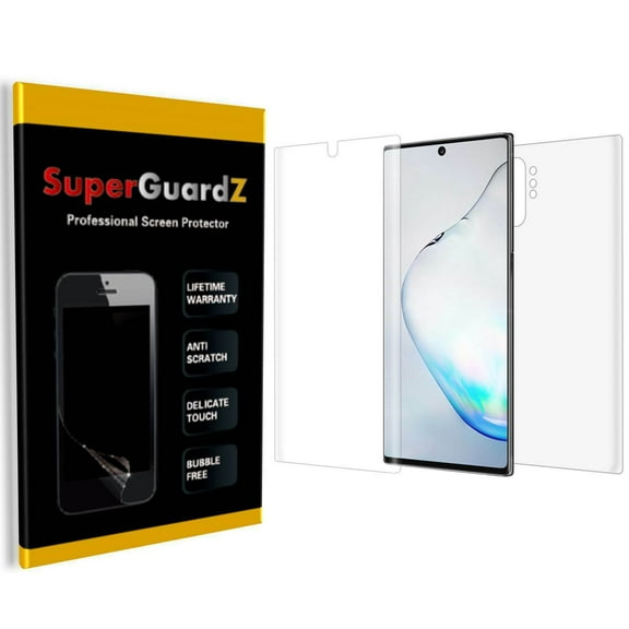 For Samsung Galaxy Note 10+ Plus 5G - SuperGuardZ [FULL BODY Front+Back] Screen Protector, HD Clear, Anti-Scratch, Anti-Bubble