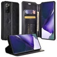 thumbnail image 1 of For Samsung Galaxy Note 20 Ultra Case, Wrist Strap Leather Wallet Case [Kickstand] with ID & Card Slots - Black, 1 of 6