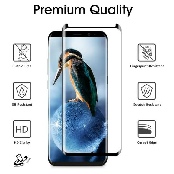 For Samsung Galaxy Note 20 Ultra Screen Protector 3D Curved Full Coverage 9H Hardness Temper Glass Full Cover Screen Cover by Xpression - Clear Black