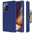 thumbnail image 1 of For Samsung Galaxy Note20 5G Heavy Duty Shockproof Armor Protective Hybrid Case Cover With Clip Blue/Blue, 1 of 6
