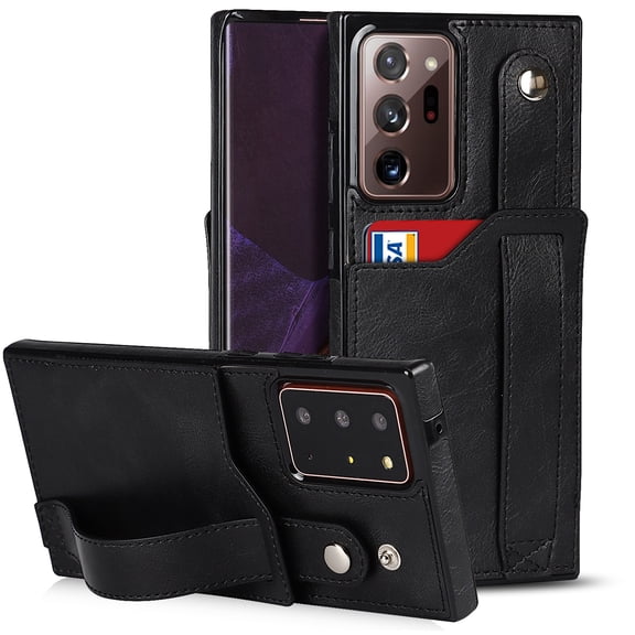 For Samsung Galaxy Note20 Ultra Crazy Horse Texture Shockproof TPU + PU Leather Case with Card &