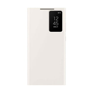 For Samsung Galaxy S24 Ultra Smart View Wallet Case,Black