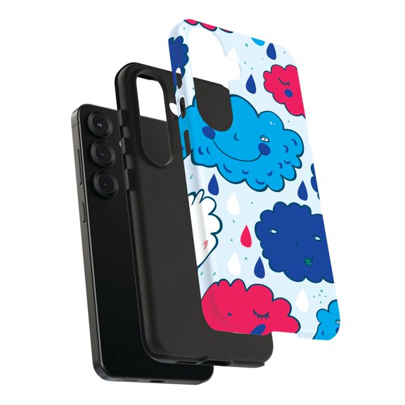 For Samsung Galaxy S10, Dual-Layer, Rain Clouds 1 Print, USA