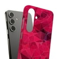thumbnail image 1 of For Samsung Galaxy S10, Hard Shell, Geo Dark Red Print, USA, 1 of 8