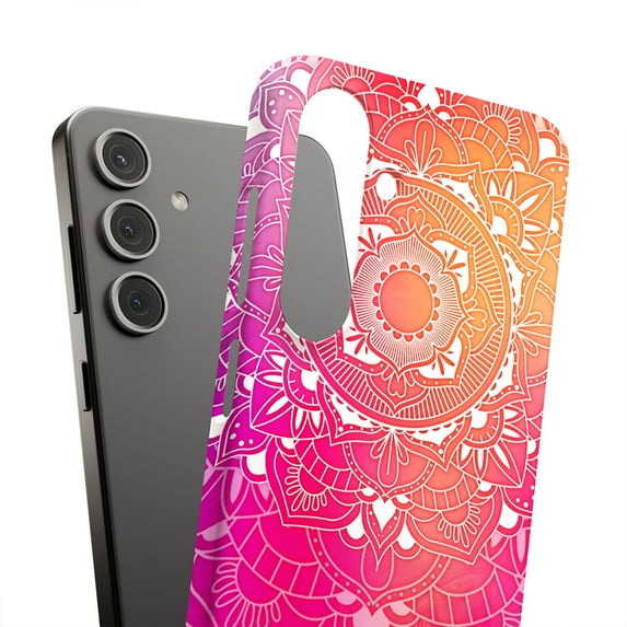 For Samsung Galaxy S10, Hard Shell, Pink Mandala Print, USA