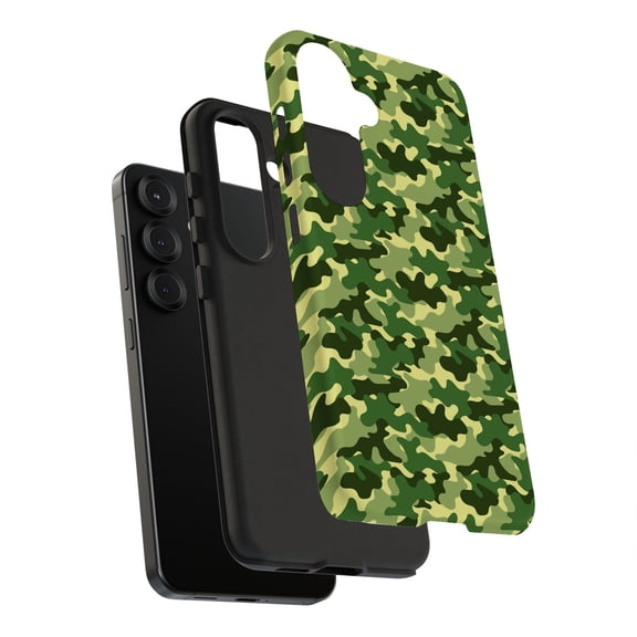 For Samsung Galaxy S10 Plus, Dual-Layer, Camouflage 4 Print, USA