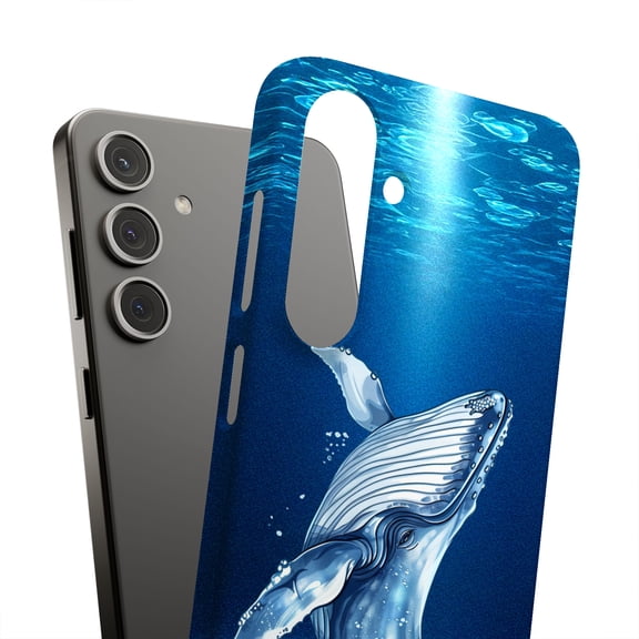 For Samsung Galaxy S10 Plus, Hard Shell, Humpback Whale4 Print, USA