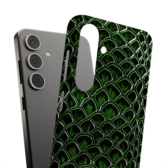 For Samsung Galaxy S10 Plus, Hard Shell, Reptile Skin 3 Print, USA