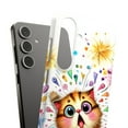 thumbnail image 1 of For Samsung Galaxy S10 Plus, Hard Shell, Surprised Cat Print, USA, 1 of 8