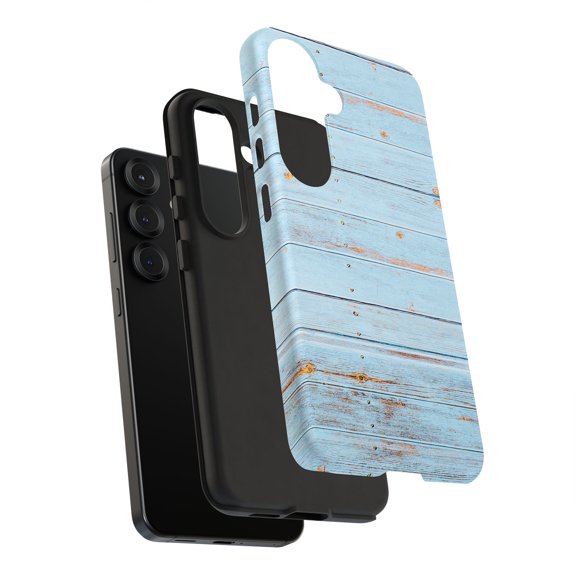 For Samsung Galaxy S10e, Dual-Layer, Wood 17 Print, USA