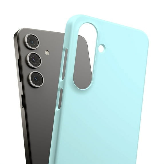 For Samsung Galaxy S10e, Hard Shell Case, Light Cyan Print, USA