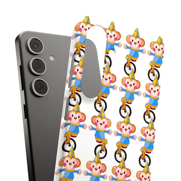 For Samsung Galaxy S10e, Hard Shell, Circus Monkey Print, USA