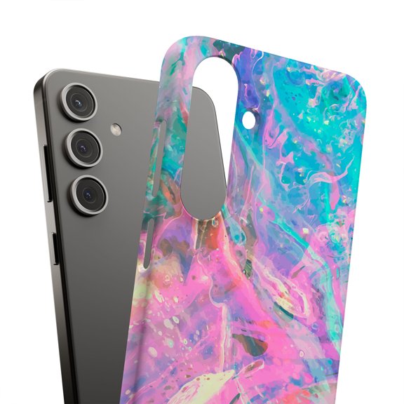 For Samsung Galaxy S10e, Hard Shell, Opal Marble 4 Print, USA