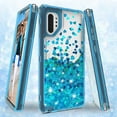 thumbnail image 1 of For Samsung Galaxy S20 Case,Clear Liquid Glitter Waterfall Bling Protective Case for Galaxy S20 - Teal, 1 of 6