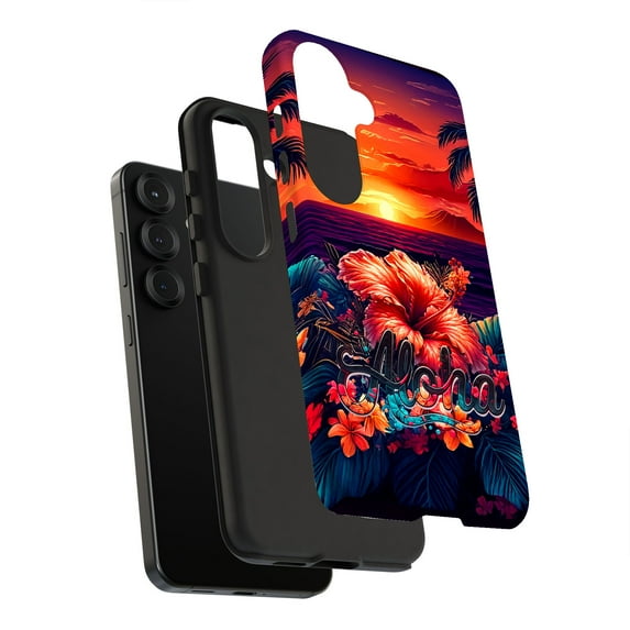For Samsung Galaxy S20 FE, Dual-Layer, Aloha Sunset Print, USA