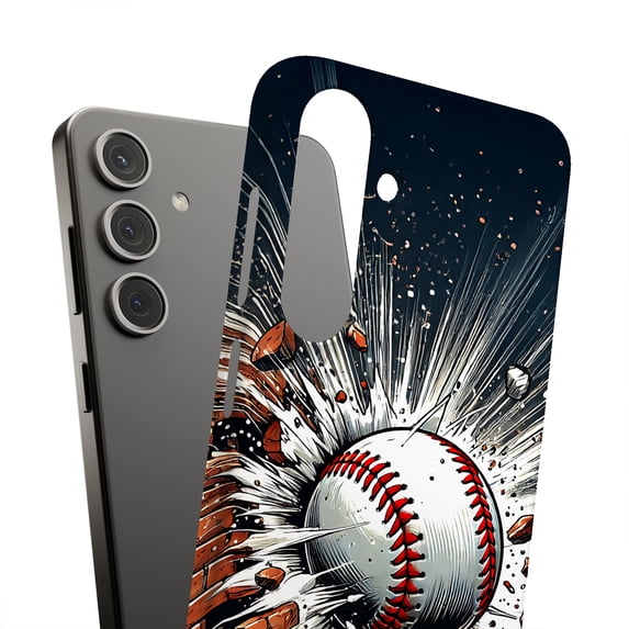 For Samsung Galaxy S20 FE, Hard Shell, Baseball Smash Print, USA
