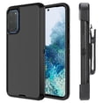 thumbnail image 1 of For Samsung Galaxy S20 Heavy Duty Military Grade Full Body Shockproof Dust-Proof Drop Proof Rugged Protective Cover w/Belt Clip Black/Black, 1 of 4