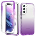 thumbnail image 1 of For Samsung Galaxy S20 Plus/+ Case, Full Body Clear Bumper Protection Case [with Screen Protector] Hybrid Back Silicone Rubber TPU Bumper Gradient Phone Case For Samsung Galaxy S20 Plus - Purple, 1 of 6