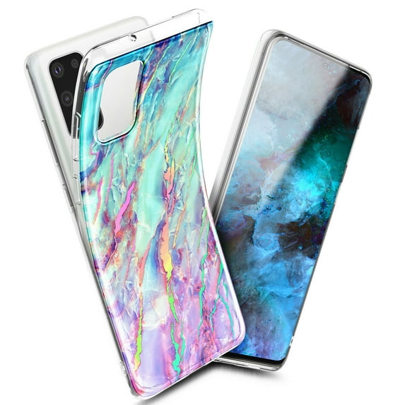 For Samsung Galaxy S20 Plus Case, Ultra Slim Thin Glossy Stylish, Gold Glitter Marble Design Phone Cover - Nova
