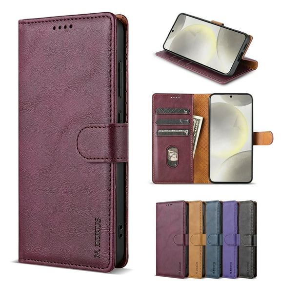 For Samsung Galaxy S20 Plus Phone Case Wallet,[RFID-Blocking] [Card Holder/Cash Slots] [Kickstand] Magnetic Clasp Leather Protective Flip Cover Men Women for Samsung Galaxy S20 Plus,Winered