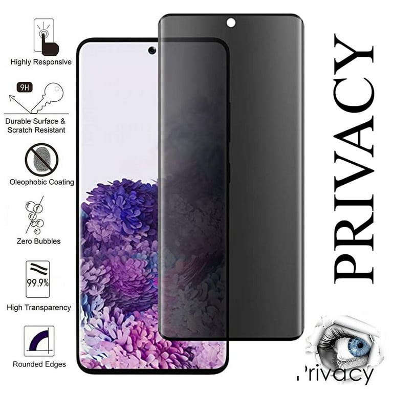 Privacy Screen Glass Screen Protector S20+ Glass Protector Does