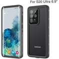 thumbnail image 1 of For Samsung Galaxy S20 Ultra RedPepper Waterproof Swimming Shockproof Dirt Proof Case Cover Black, 1 of 7