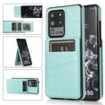 thumbnail image 1 of For Samsung Galaxy S20 Ultra Wallet Case with Card Holder, Mantto PU Leather Kickstand Card Pocket Slots Shockproof high quality Phone Back Cover For Samsung Galaxy S20 Ultra 6.9 INCH - Mint, 1 of 7