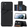 thumbnail image 1 of For Samsung Galaxy S21+ 5G Skin Feel PU + TPU + PC Back Cover Shockproof Case with Card Slots & &, 1 of 8