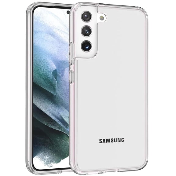For Samsung Galaxy S21 5G Transparent Shock Absorption PC + TPU Rubber Gel Thick 3mm Hybrid Silicone Slim Fit Back Cover, XPM Phone Case [Clear]