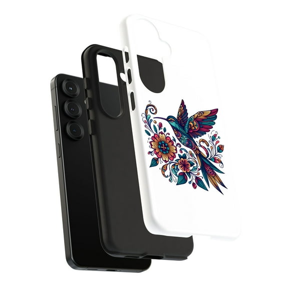 For Samsung Galaxy S21, Dual-Layer, Hummingbird 2 Print, USA