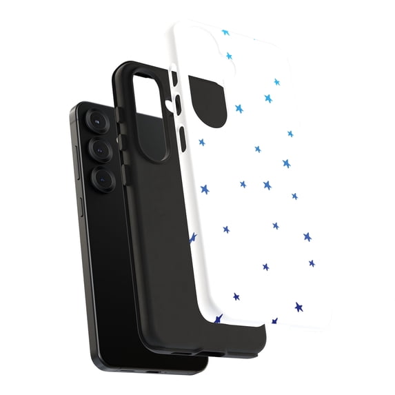 For Samsung Galaxy S21, Dual-Layer, Star Blue Print, USA