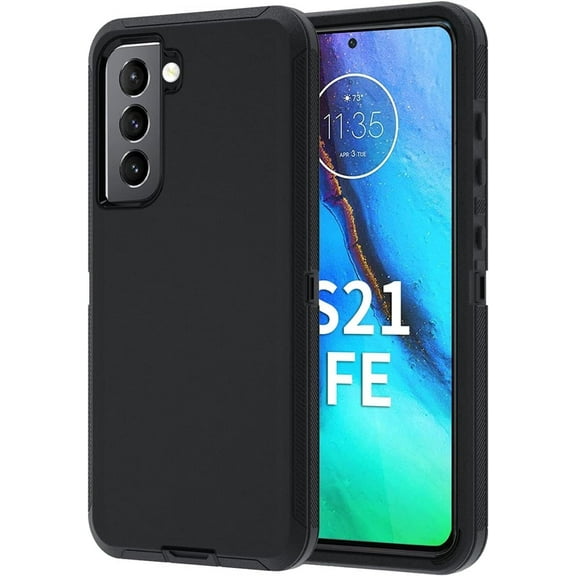 For Samsung Galaxy S21 FE 5G Case Heavy Duty Shockproof Heavy Duty Rugged Protective Cover