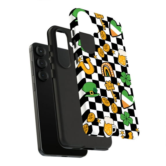 For Samsung Galaxy S21 FE, Dual-Layer, Lucky Charms Print, USA