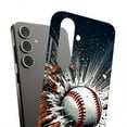 thumbnail image 1 of For Samsung Galaxy S21 FE, Hard Shell, Baseball Smash Print, USA, 1 of 8