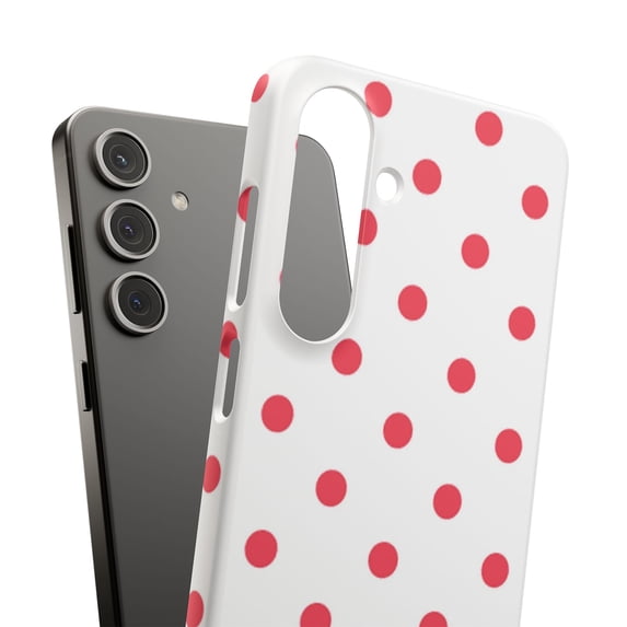 For Samsung Galaxy S21, Hard Shell, Dots White Print, USA