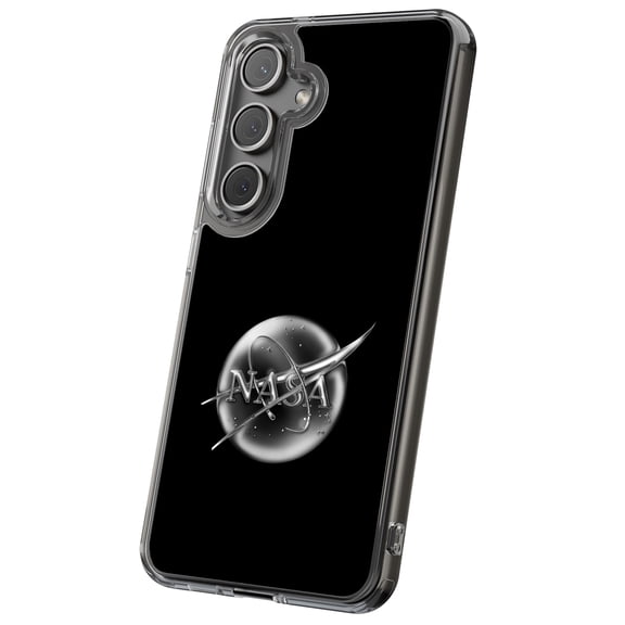 For Samsung Galaxy S21, Hybrid Clear, NASA Space 3 Print, USA