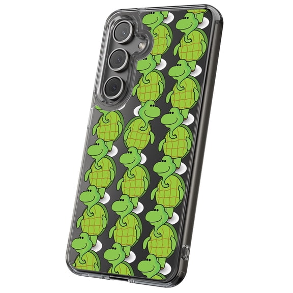 For Samsung Galaxy S21, Hybrid Clear, Turtle One Print, USA
