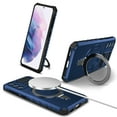 thumbnail image 1 of For Samsung Galaxy S21 Plus Armor Case Stand, [Compatible with MagSafe] Military Grade Drop Protection Rugged Shockproof Grip Hard Heavy Duty Bumper Car Magnetic Cover, Royalblue, 1 of 10