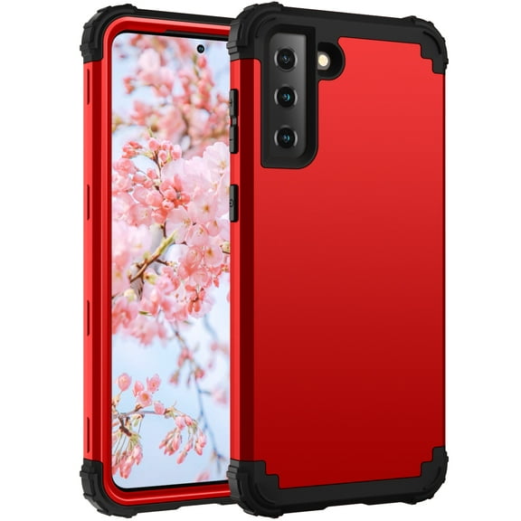For Samsung Galaxy S21 Plus Case, Dual Layer Slim Heavy Duty Hybrid Rugged Shockproof Anti-Scratch Protective Back Phone Cover