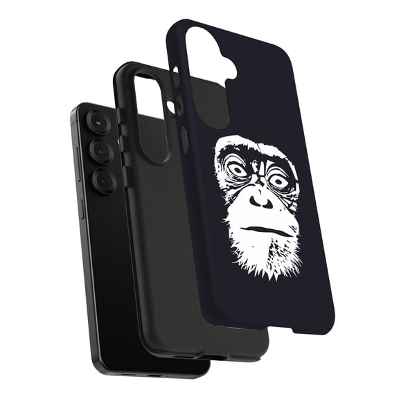 For Samsung Galaxy S21 Plus, Dual-Layer, Monkey Face 2 Print, USA