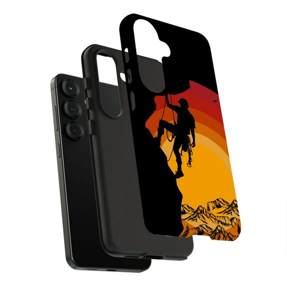 For Samsung Galaxy S21 Plus, Dual-Layer, Rock Climber 1 Print, USA