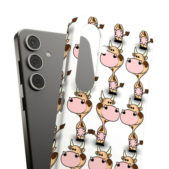 For Samsung Galaxy S21 Plus, Hard Shell, Milk Cow One Print, USA