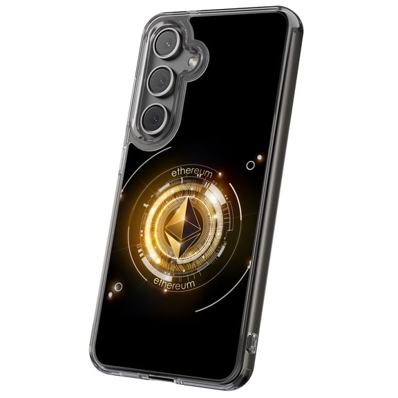 For Samsung Galaxy S21 Plus, Hybrid Clear, Ethereum Crypto Print, USA