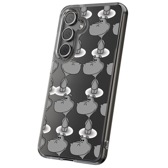 For Samsung Galaxy S21 Plus, Hybrid Clear, Hippo One Print, USA