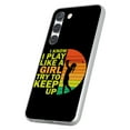 For Samsung Galaxy S21 Plus, Soft Matte Case, Girl Golf Print, USA ...