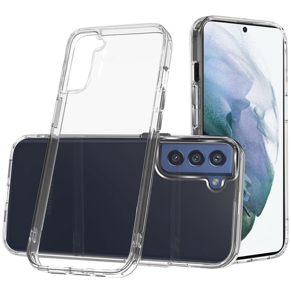 For Samsung Galaxy S21/S30 6.3inch PURE CRYSTAL Transparent Thick 2.0mm ShockProof Chromed Buttons Case Cover - Clear