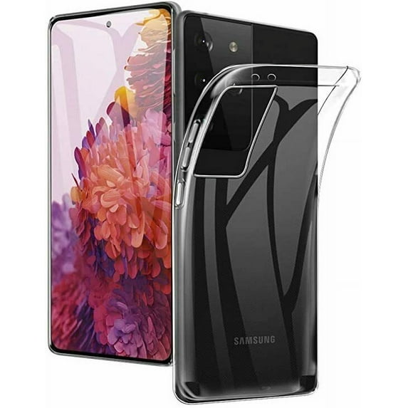 For Samsung Galaxy S21 Ultra 5G Case, Clear TPU Protective Cover Armor, Shock Adsorption, Drop Protection, Lifetime Protection